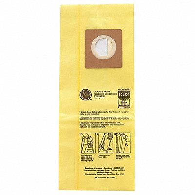 HOOVER COMMERCIAL MFG# AH10243, Vacuum Bag 10 H 7-1/2 L PK10