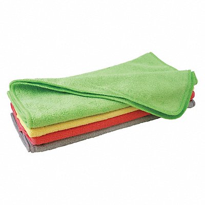 CARRAND MFG# 45067, Microfiber Cloth 12 x 16 Assorted PK12