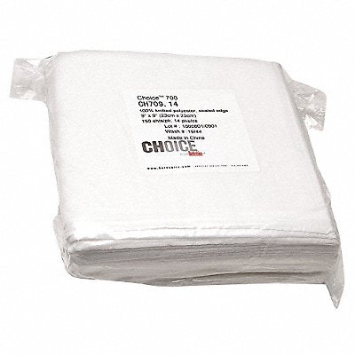 BERKSHIRE MFG# CH70914, Dry Wipe 9 x 9 White