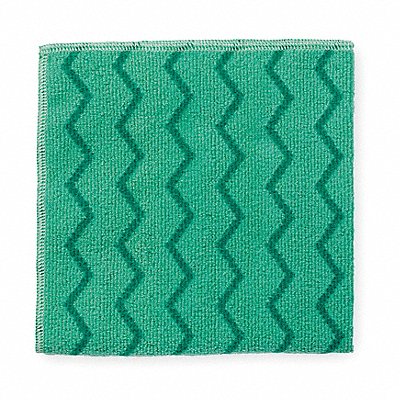 RUBBERMAID COMMERCIAL PRODUCTS MFG# FGQ62000GR00, Microfiber Cloth 16 x 16 Green PK12