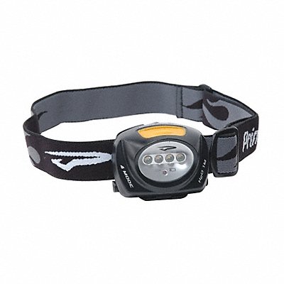 PRINCETON TEC MFG# QUADBK, Headlamp Plastic Black 78lm