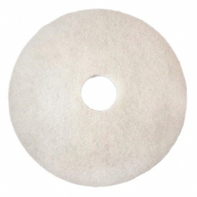 3M MFG# 4100, Buffing/Cleaning Pad 17 In White PK5