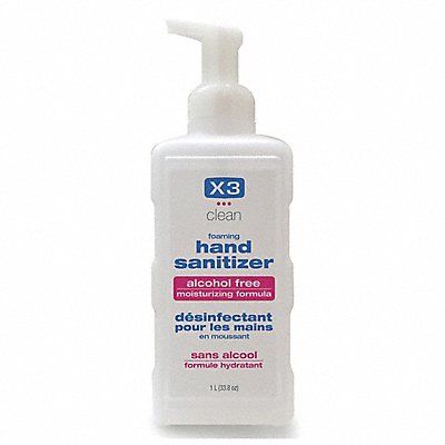 X3 CLEAN MFG# 10003, Hand Sanitizer Bottle Foam