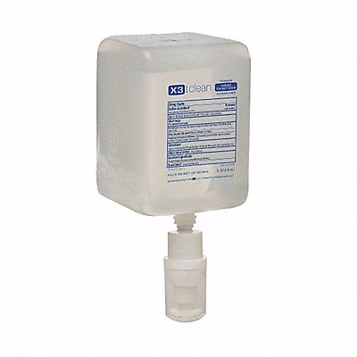 X3 CLEAN MFG# 10006, Hand Sanitizer Cartridge 1000mL Clear