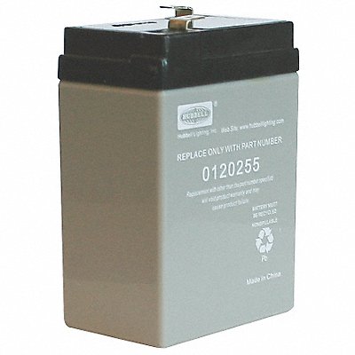 DUAL-LITE MFG# 0120255, Battery 2.4V 72hr 1 1/2in AMP