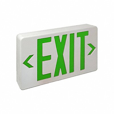 BIG BEAM MFG# EXKL2GWWU, Exit Sign 1.7W Green 2