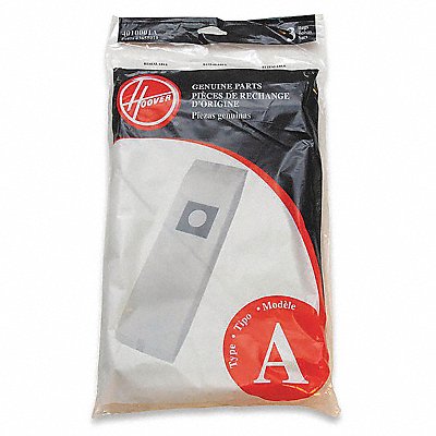 HOOVER MFG# 4010001A, Bag A Non-reusable PK3