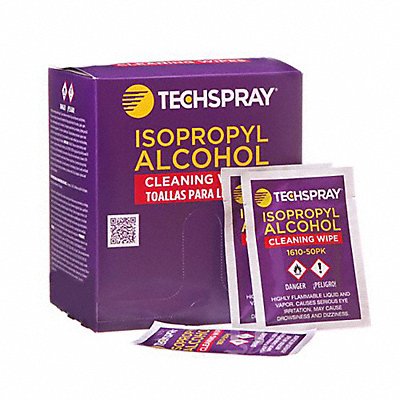 TECHSPRAY MFG# 161050PK, GenPurposeCleaner Wipe 5 1/2x5 1/2 50ct