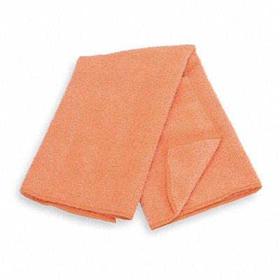 TOUGH GUY MFG# 3ZNE4, Microfiber Cloth 12 x 15 Orange PK2