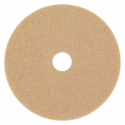 SCOTCH-BRITE MFG# 340024, Burnishing Pad Tan Shape Round PK5