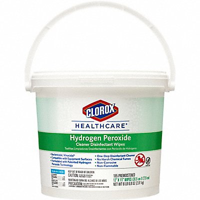 CLOROX MFG# 30826, Disinfecting Wipes 185 ct Bucket PK2