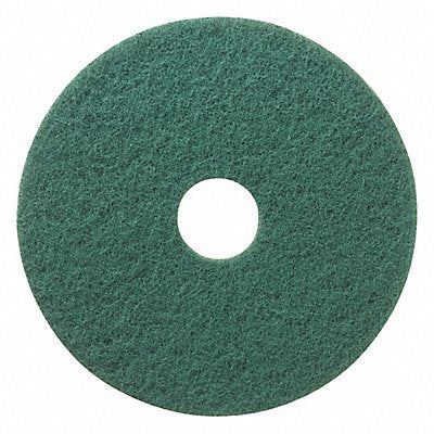 TOUGH GUY MFG# 402W31, Scrubbing Pad Green Size 23 Round PK5