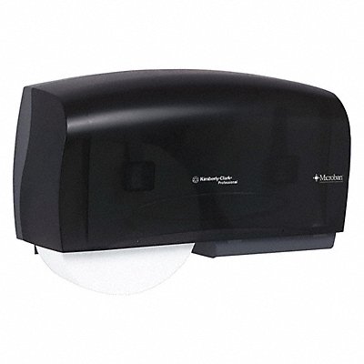 SCOTT MFG# 09608, Toilet Paper Dispenser (2) Rolls Black