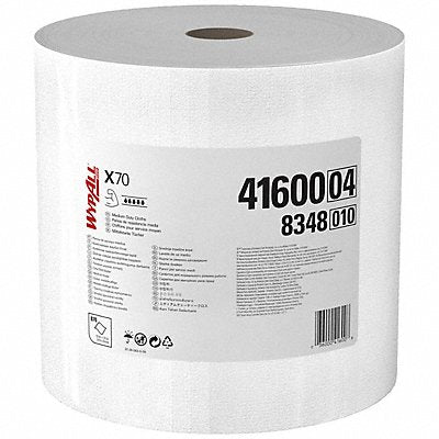 WYPALL MFG# 41600, Dry Wipe Roll 12-1/2 x 13-1/2 White