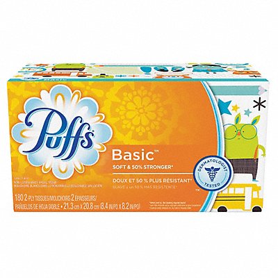 PUFFS MFG# 87611, Tissues Basic 180 Sheets PK24