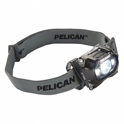 PELICAN MFG# 0276000102110, Headlamp Polycarbonate Black 289lm