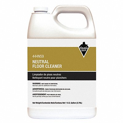 TOUGH GUY MFG# 444N59, Neutral Floor Cleaner Liquid 1 gal Jug