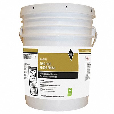 TOUGH GUY MFG# 444N65, No Zinc Floor Finish High Gloss 5 gal