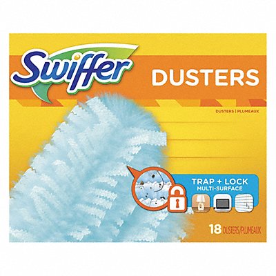 SWIFFER MFG# 99036, Duster Refill 15 3/8 in L White PK4