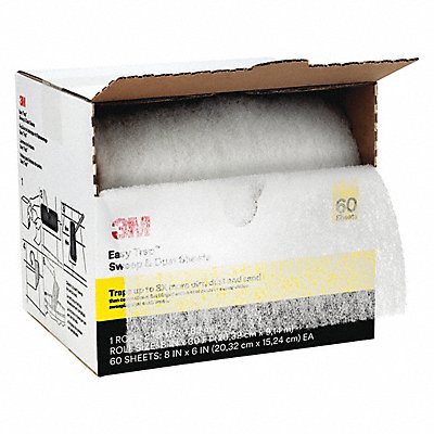 3M MFG# 55655W, Dust Cloth 5 in L White PK2