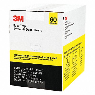 3M MFG# 59032W, Dust Cloth 5 in L White