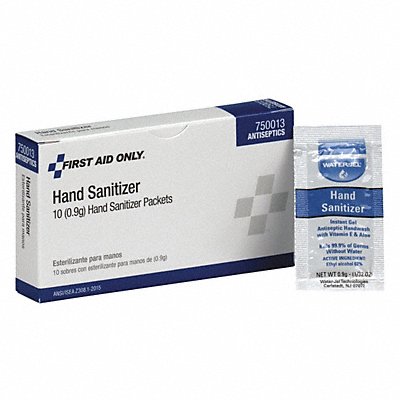 FIRST AID ONLY MFG# 750013, Hand Sanitizer Packet Gel PK10