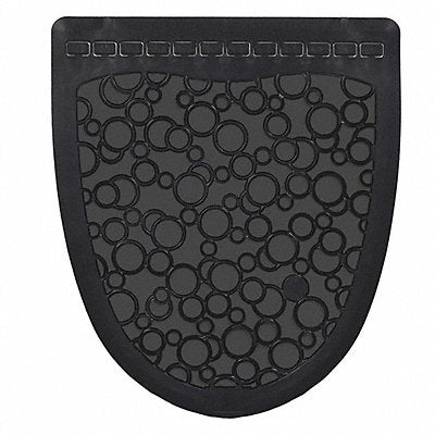 TOUGH GUY MFG# 49EV64, Urinal Mat Black Unscented 20 3/8 in PK6