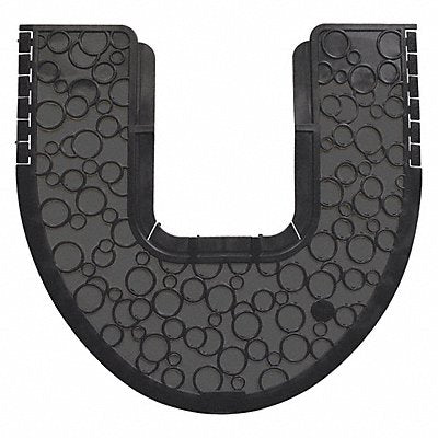 TOUGH GUY MFG# 49EV66, Toilet Mat Black Unscented 20 3/8 in PK6