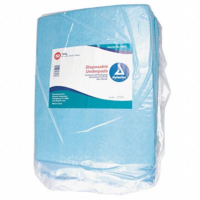 DYNAREX MFG# 1347, Disposable Underpads 30x30In 105 g PK100