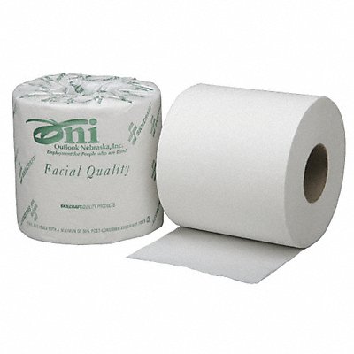 ABILITY ONE MFG# 8540013800690, Toilet Paper Roll 550 White PK80