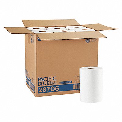 GEORGIA-PACIFIC MFG# 28706, Paper Towel Roll 350 White 28706 PK12