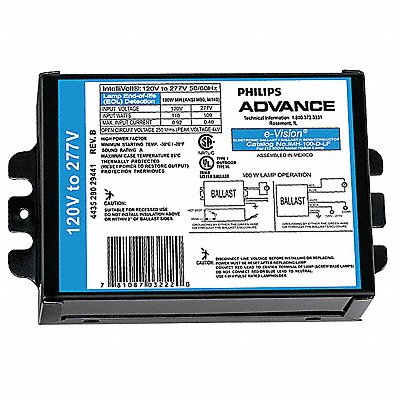 ADVANCE MFG# IMH100DLF, HID Ballast Pulse Start MH Bulb 100W