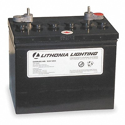 LITHONIA LIGHTING MFG# ELB1255, Battery 6V 16hr 4 3/16in Male Tab