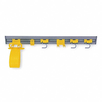 RUBBERMAID COMMERCIAL PRODUCTS MFG# FG199300GRAY, Closet Organizer/Tool Holder 34 L Yellow