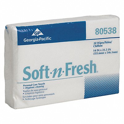 GEORGIA-PACIFIC MFG# 80538, Dry Wipe 14 x 21-1/2 White 80538 PK320