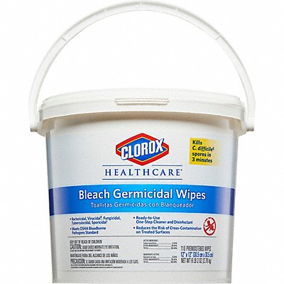 CLOROX HEALTHCARE MFG# 30358, Disinfecting Wipes 110 ct Bucket PK2