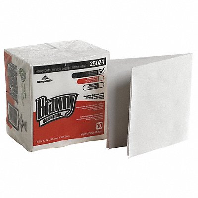 GEORGIA-PACIFIC MFG# 25024, Dry Wipe 12-1/2 x 13 White 25024 PK12