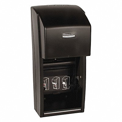 SCOTT MFG# 09021, Toilet Paper Dispenser (2) Rolls Black