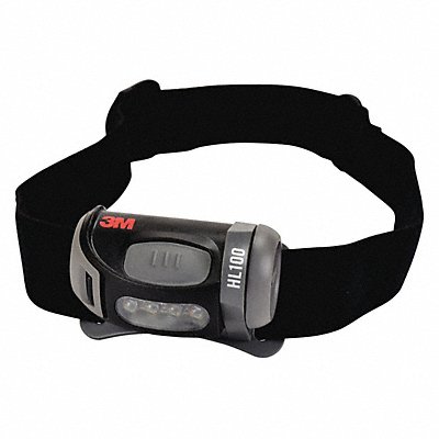 3M MFG# HL100, Headlamp Plastic Black 70lm