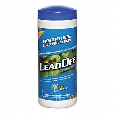 HYGENALL LEADOFF MFG# 45NRCN, Lead Removing Wipes Canister PK12