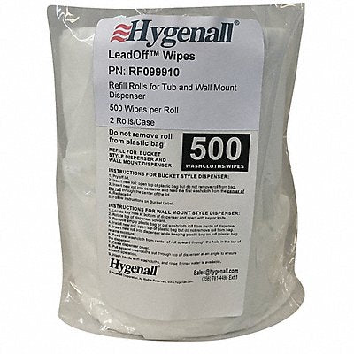 HYGENALL LEADOFF MFG# RF099910, Lead Removing Wipes Bag PK2