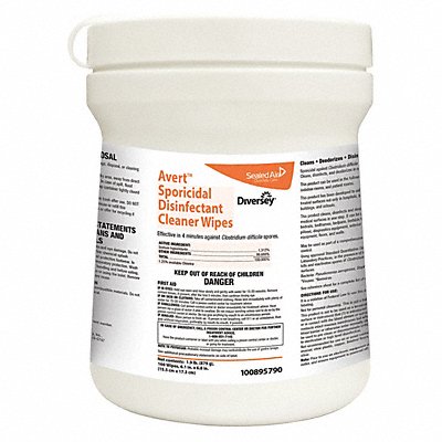 AVERT MFG# 100895790, Disinfecting Wipes 160 ct Canister PK12