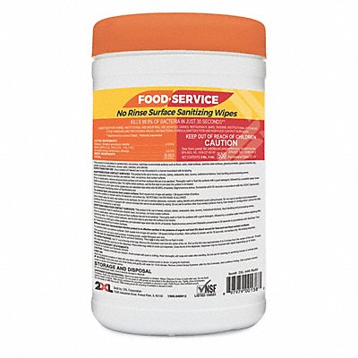 2XL MFG# 2XL447, Food Service Wipes 100 ct Canister PK6