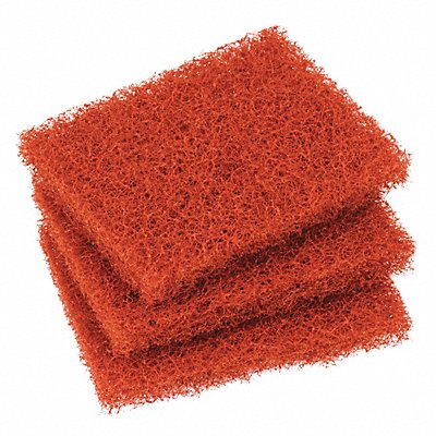 SCOTCH-BRITE MFG# 746, Scouring Pad 5 1/4 in L Orange PK15