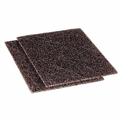 SCOTCH-BRITE MFG# 82, Scouring Pad 5 1/2 in L Brown PK10