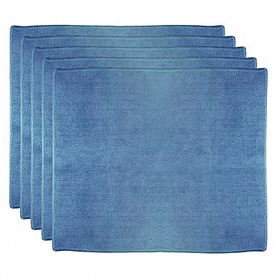 ABILITY ONE MFG# 7920014826043, Microfiber Cloth 12 x 14 Blue PK5