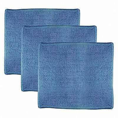 ABILITY ONE MFG# 7920016486104, Microfiber Cloth 7 x 6 Blue PK3