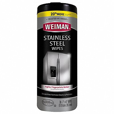 WEIMAN MFG# 92, SS Wipes Fresh 8 x 7 30 ct Canister