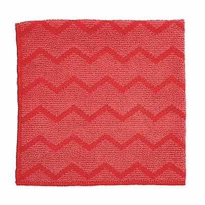 RUBBERMAID COMMERCIAL PRODUCTS MFG# fgq62000rd00, Microfiber Cloth 16 x 16 Red 1/EA