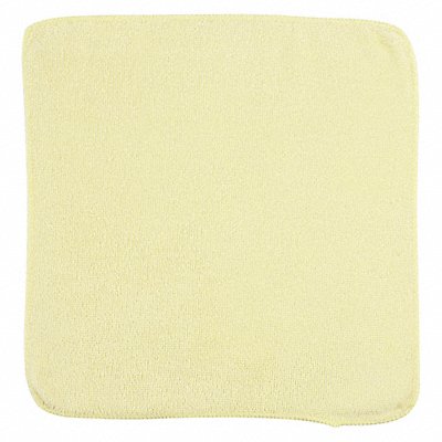 RUBBERMAID COMMERCIAL PRODUCTS MFG# 1820580, Microfiber Cloth 12 x 12 Yellow PK24